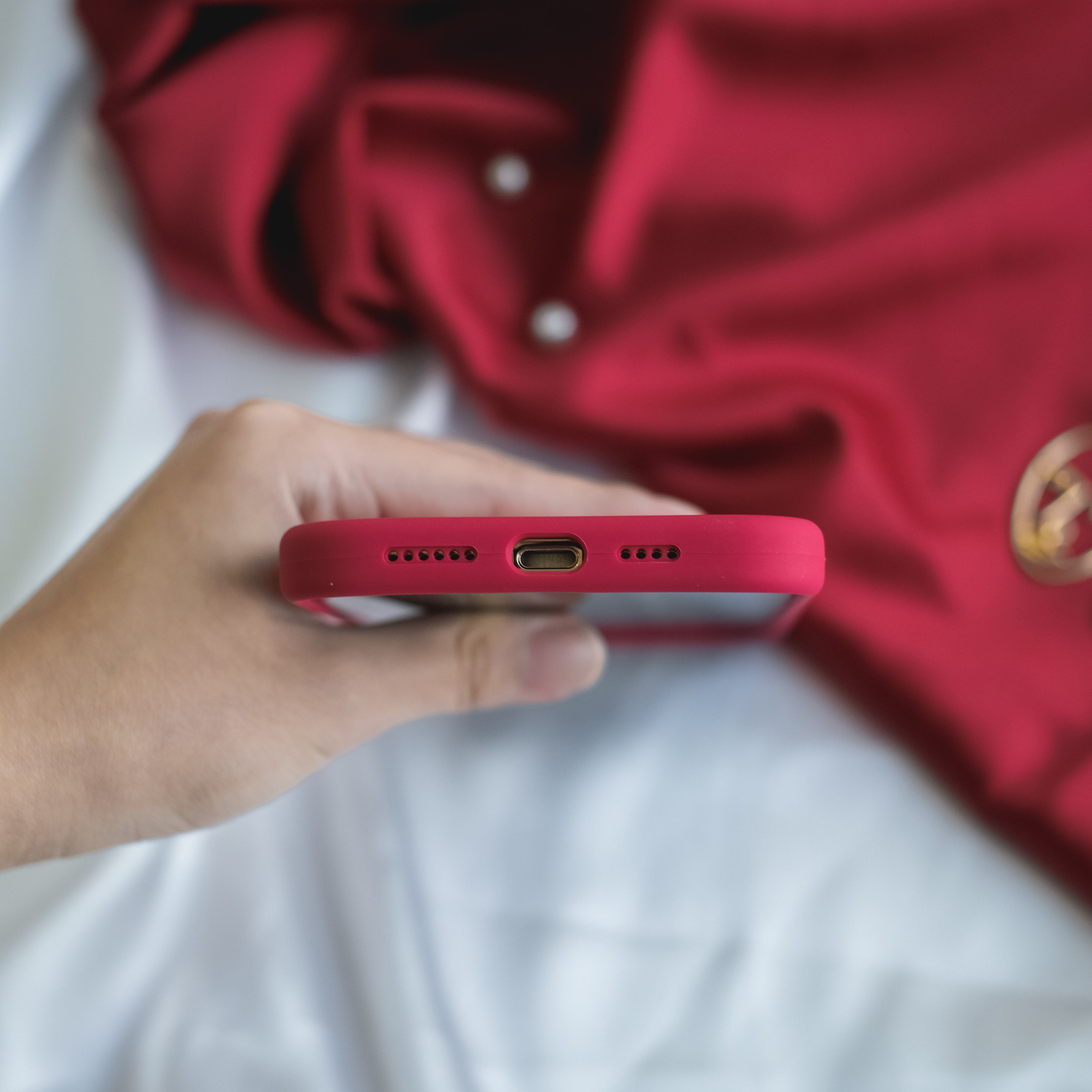 Rose Red Silicone Case
